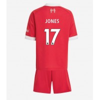 Liverpool Curtis Jones #17 Domáci Detský futbalový dres 2025-26 Krátky Rukáv (+ trenírky)